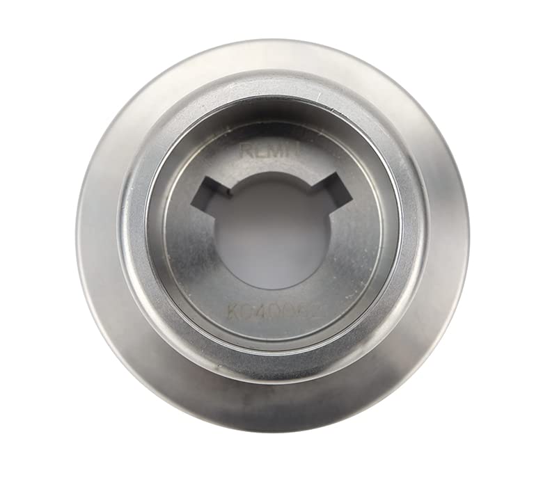 NRG Innovations Short Hub Spline Adapter Racing Style Steering Wheel, Stainless Steel 3/4" Keyway Tappered Shaft Fit Marine, Silver, NRG-SRK-RLMH