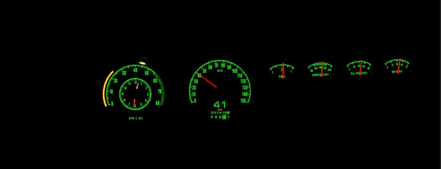 Dakota Digital Retrotech Gauge Instrument System RTX-68D-CHG-X Compatible with 1968-70 Charger, Super Bee, 1969-70 Coronet R/T and 1970 Plymouth GTX and Road Runner
