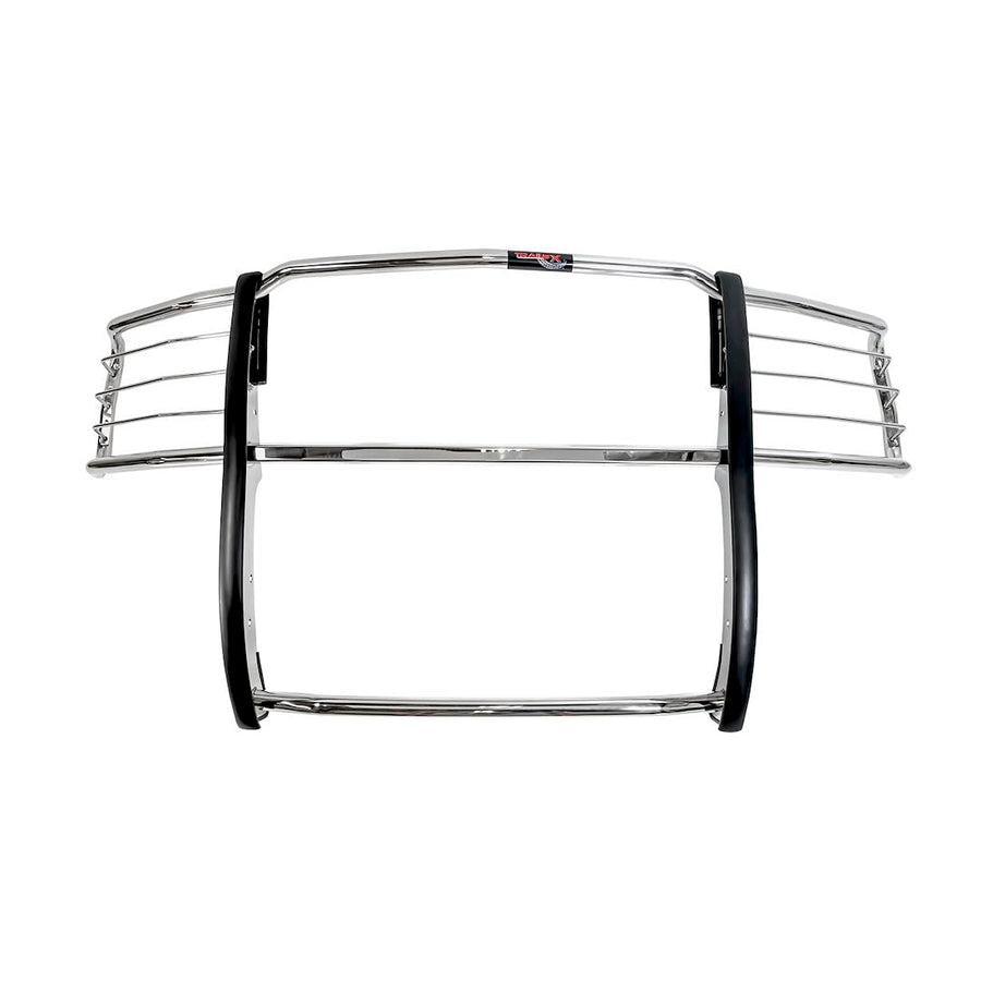 Grille Guard TrailFX E0033S with Brush Guard for Chevrolet Silverado 1500 2014-2018 Polished Stainless Steel 1-Piece Grill Guard