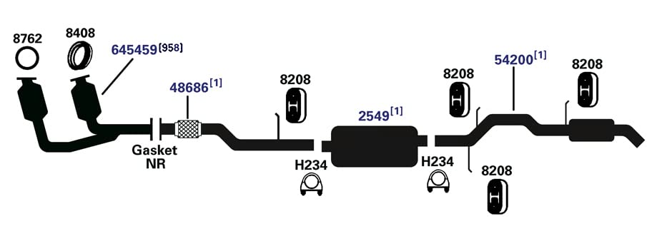 EXHAUST PIPE AP Exhaust - 48686