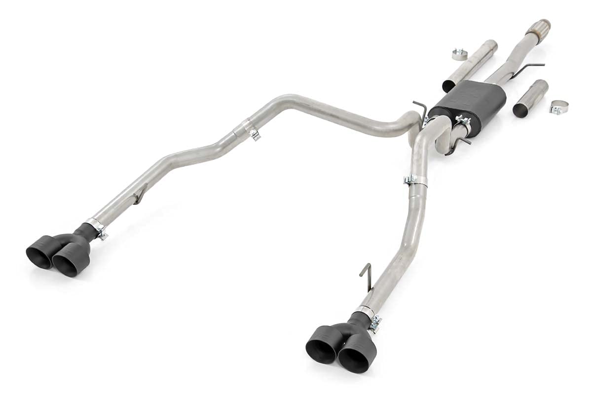 Dual Cat-Back Rough Country Exhaust for 19-24 Chevy/GMC Sierra |5.3L - 96011