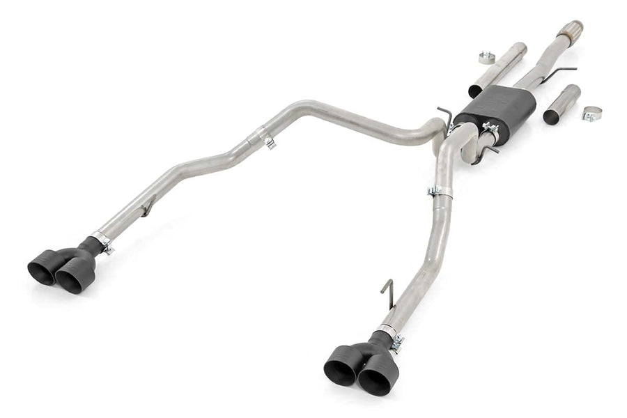 Dual Cat-Back Rough Country Exhaust for 19-24 Chevy/GMC Sierra |5.3L - 96011