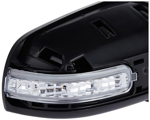 Fit System Passenger Side Mirror 68599N for Nissan Altima Sedan, Textured Black, PTM Cover, w/Turn Signal, Foldaway, Power
