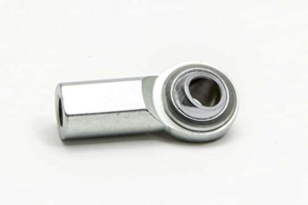 QA1 CF Series QA1CFL-4 0.25 in. Bore x 0.25 in.-28 Female Thread Left Hand Carbon Steel 2-Piece Rod End, Hard Chrome Plated