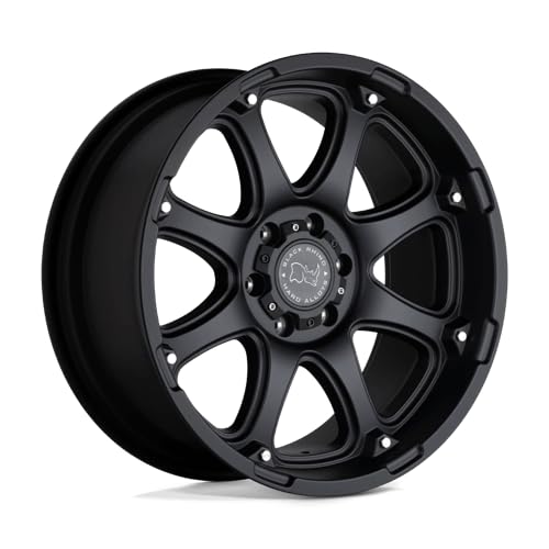 Black Rhino GLAMIS Hard Alloys 17X9 5X5.0 4.53-12mm MATTE BLACK - 1790GLA-25127M78