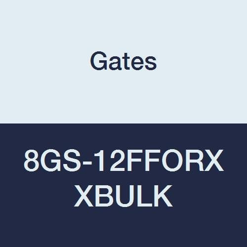 Gates XBULK 8GS-12FFORX GlobalSpiral Couplings, Female Flat-Face O-Ring Swivel, Zinc Plated Carbon Steel, 3.11", 1/2" ID (Pack of 100)