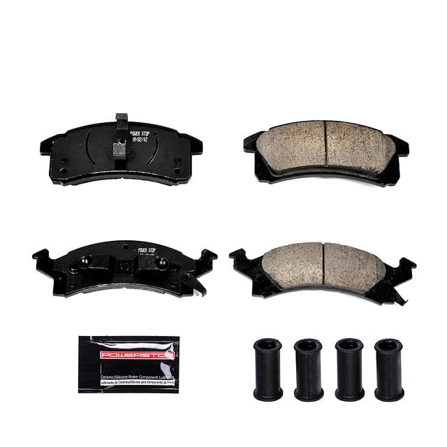 Power Stop Z23-506 Ceramic Brake Pads Front with Hardware For Skylark, Beretta, Cavalier, Corsica, Olds Achieva, Olds Cutlass Cal, Pontiac Grand Am, Pontiac Sunbird, Pontiac Sun [Model Specific]
