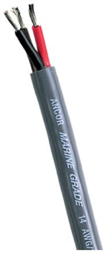 Marine Grade Ancor 156610 Electrical Bilge Pump Premium Tinned Copper 3-Cable Wiring (16-Gauge, Gray, 100-Feet)