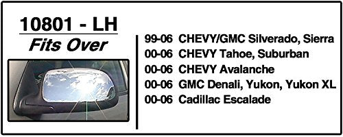 Custom Towing Mirror CIPA 10801 - Chevy/GMC/Cadillac, Driver Side