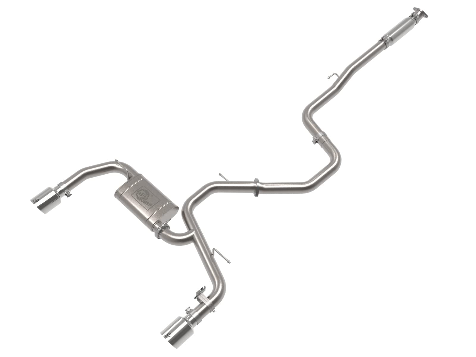 aFe Power 3 IN Takeda 304 Stainless Steel Cat-Back Exhaust w/Polished Tips Fit Hyundai Elantra N 22-23 L4-2.0L (t) 49-37028-P