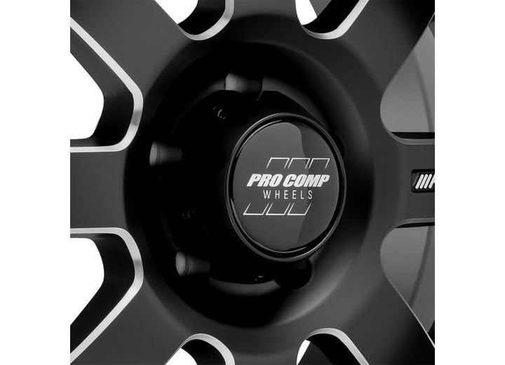 Black Pro Comp Alloys 5173-21055 Wheel with Alloy Steel (20 x 10. inches /5 x 150 mm, -18 mm Offset)
