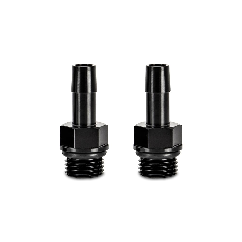 Mishimoto 3/8in M16x1.5 Aluminum Catch Can Fitting Black (MMFT-M16-38BK) 2pcs