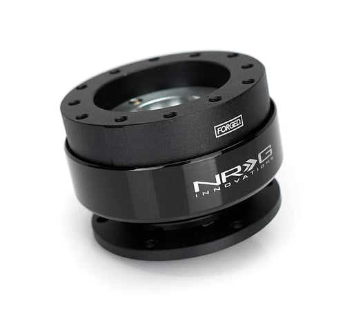 Gen 2.0 NRG Innovations Steering Wheel Quick Release Adapter 6-HOLE with Mounting Bolts, Quick Release - Black Body/Black Ring SFI SPEC 42.1, NRG-SRK-200-2BK