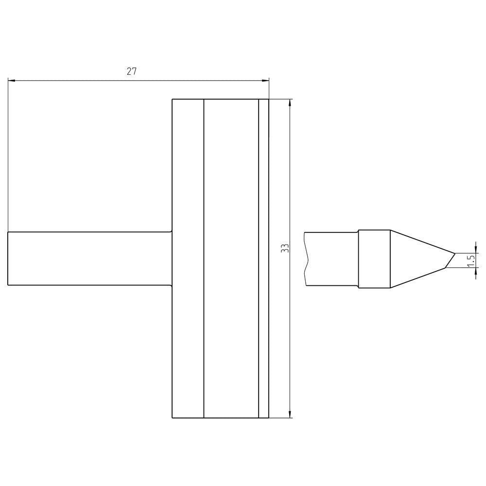 Welding Tool Rtu 330 K Ms Tip Blade 33.0