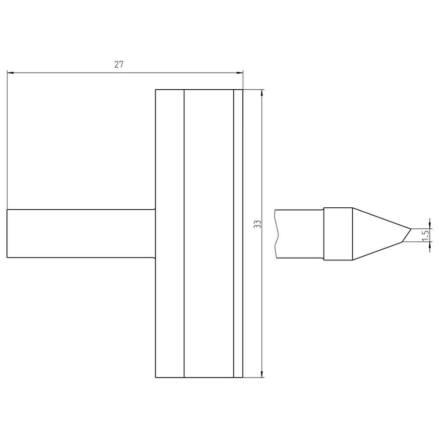 Welding Tool Rtu 330 K Ms Tip Blade 33.0
