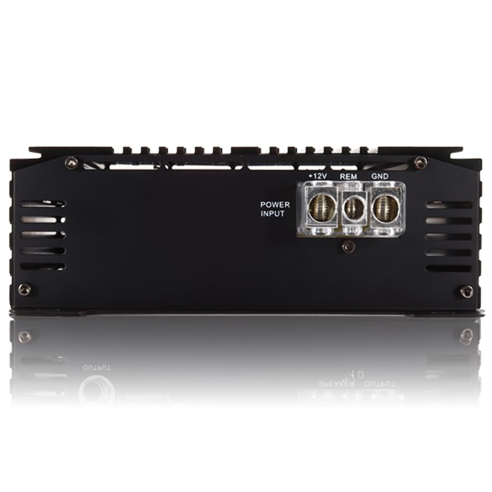 Full Range Sundown Audio Class D Monoblock Amplifier - 1000W/600W RMS 1-Ohm Stable Digital Car Audio Amp with Variable Filters, Bass Boost, Clipping Remote, 4-Way Protection (SFB-600D)