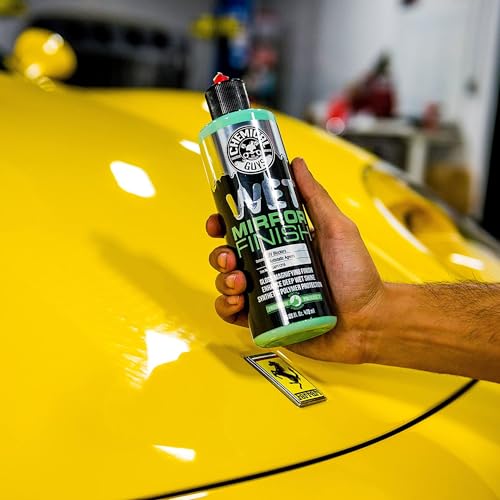 Chemical Guys High Gloss Wet Mirror Finish Glaze - Reflective Shine Enhancer & Car Paint Glaze for Trucks, SUVs, Motorcycles, and RVs - Safe for Clear Coat, Chrome, and Paintwork, 16 oz