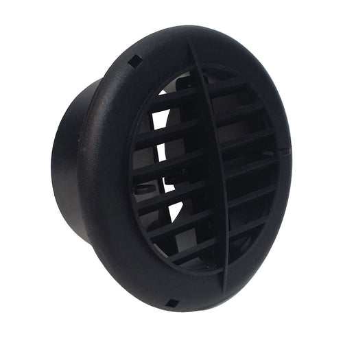 Valterra A10-3353VP Heating and A/C Register Rotating/Dampered - 4" ID x 5-3/8" OD, Black