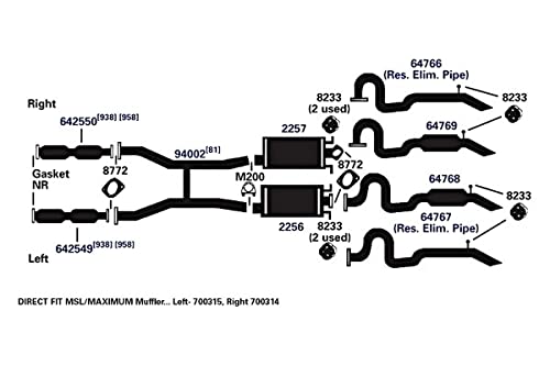 Exhaust Muffler AP Exhaust Products 2256