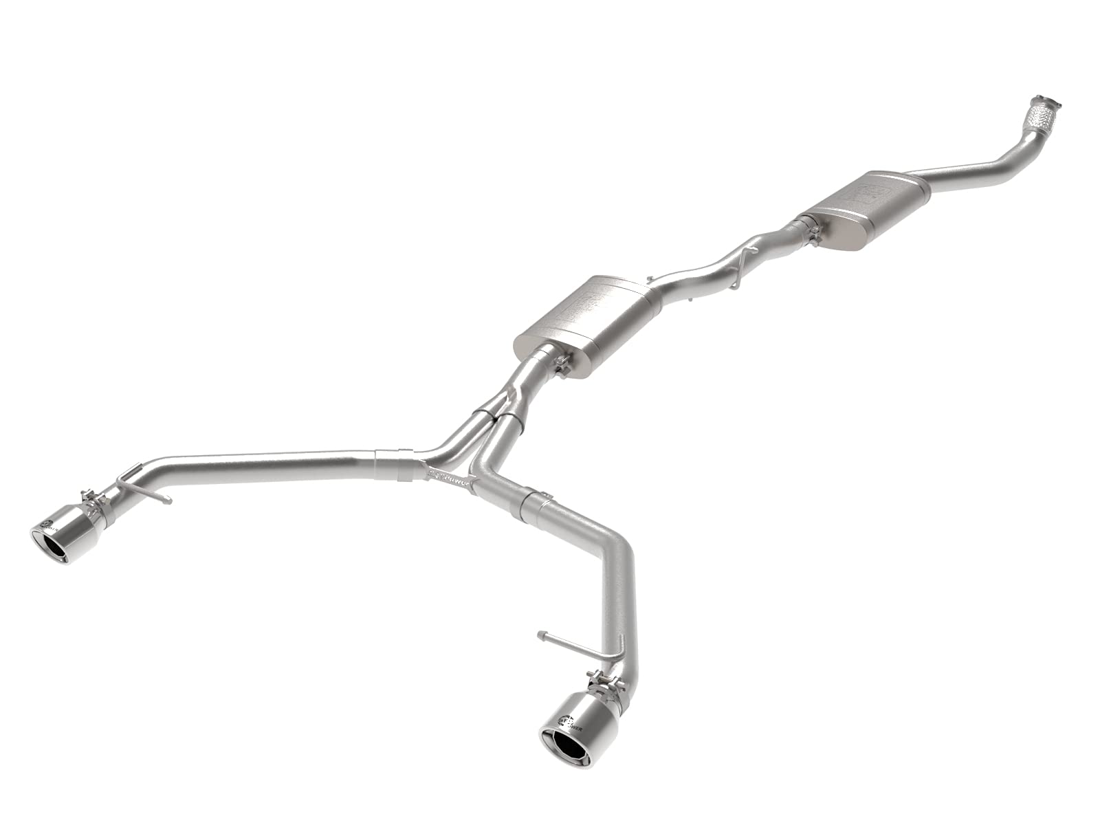 aFe Power MACH Force-Xp 49-36438-P 3 IN to 2-1/2 IN Stainless Steel Cat-Back Exhaust w/Polished Tip, fits Audi Allroad 13-16 L4-2.0L (t)