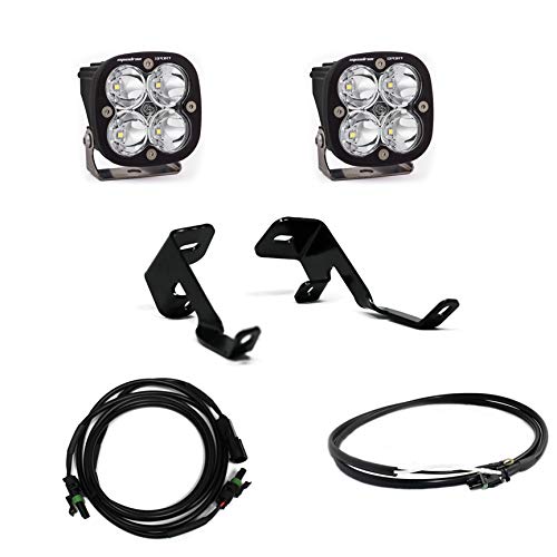 Squadron Pro Baja Designs LED A-Pillar Light Kit for Ford F-150; F-150 Raptor Truck (Spot; Clear)