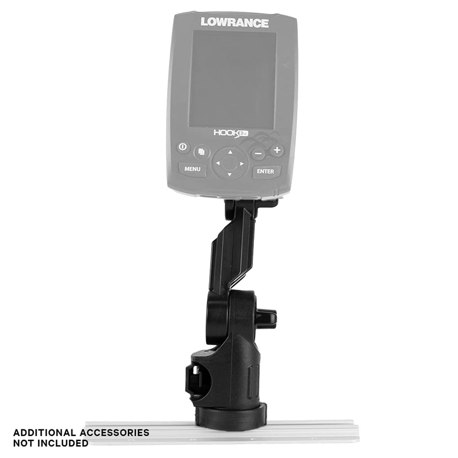 Lowrance Fish Finder Mount YakAttack with LockNLoad Mounting System | Compatible with Elite & Hook Series | Track Mounted Kayak Accessory | Fits GearTrac, MightyMount & More | Made in USA
