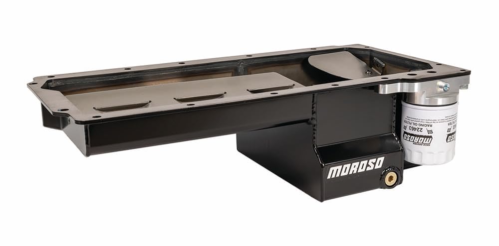 Oil Pan Moroso 20152 for Dart LS Next Gen 3 Block, Rear Sump w/Race Baffling