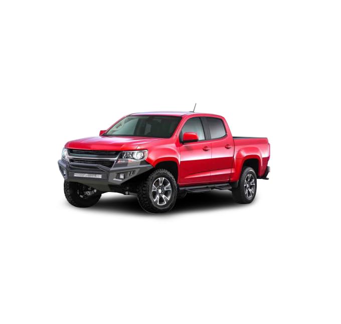 Armour II Black Horse Heavy Duty Front Bumper Kit Matte Black Compatible with 2015-2020 Chevrolet Colorado (Excl. ZR2)-AFB-CO20-K1