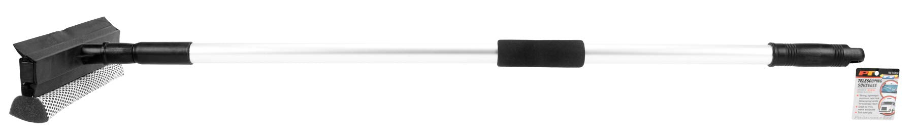 60-Inch Performance Tool W1469 Telescoping Squeegee - Extendable Handle for Easy Cleaning of Windows, Windshields, and More