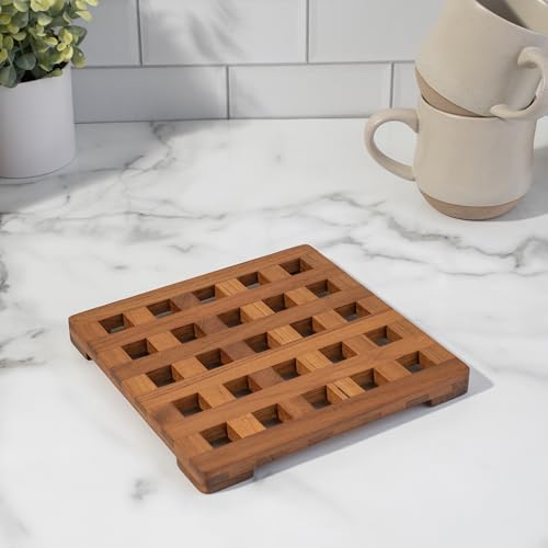 Teak Square Trivet Whitecap Industries - Large 8"