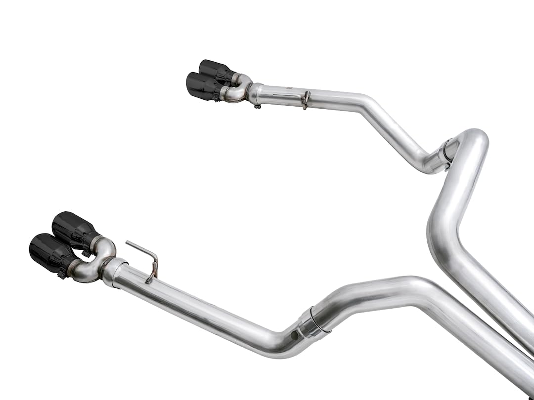 4th Gen AWE Tuning GM 1500 6.2L 0FG Catback Split Rear Exit (w/Bumper Cutouts) - Quad Diamond Tips - 3015-43204