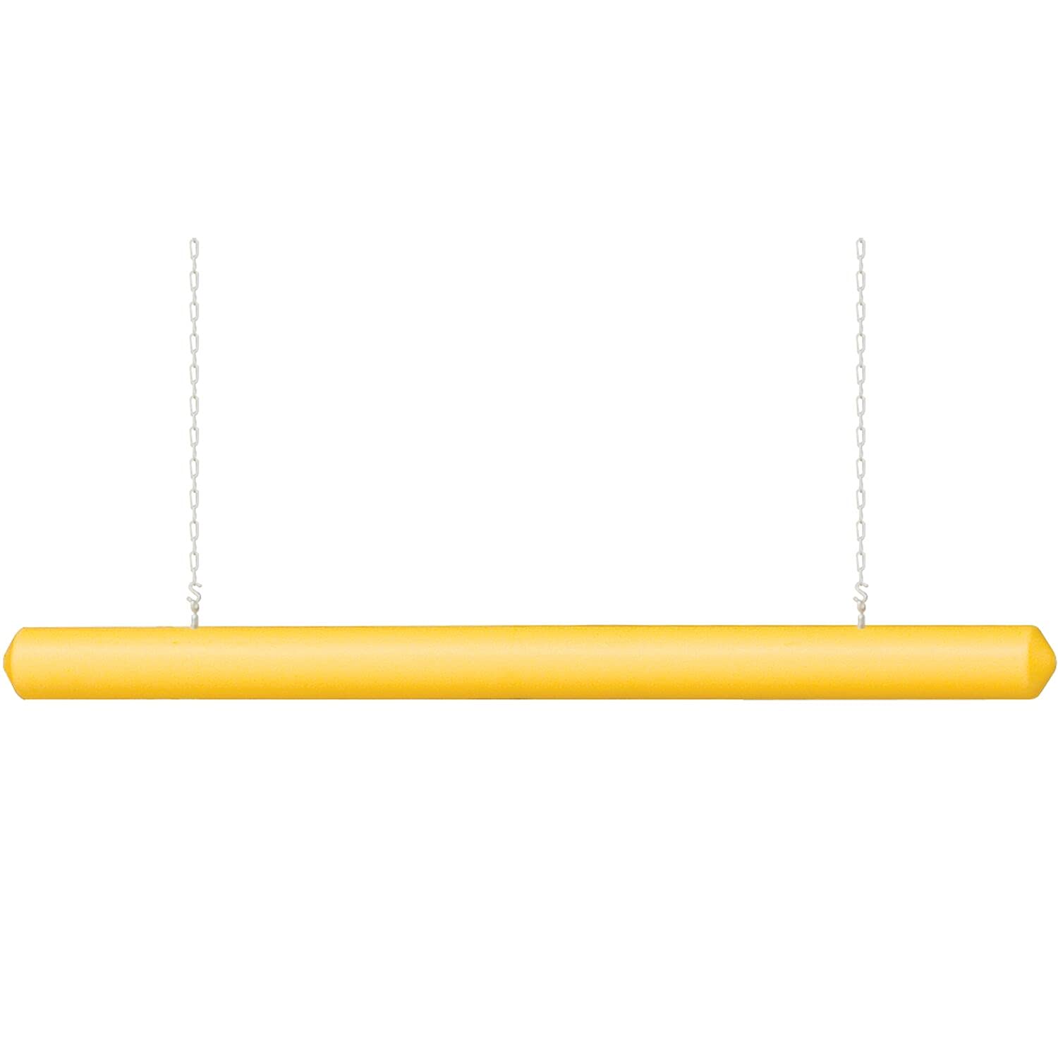 Eagle Polyethylene 1780 Clearance Bar with Eye Bolts, Yellow, 76" Height, 5" Diameter