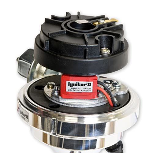 Cadillac 472-500 Pertronix D171700 Billet Flame-Thrower Distributor blk cap Black Cap