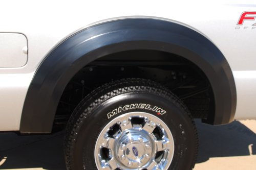 Lund Elite Series EX314SB Black Extra Wide Style Standard Rear Fender Flare - 2 Piece