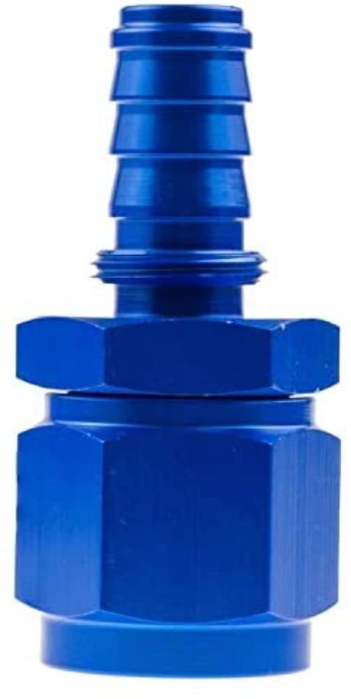 7000-08-1 Redhorse Performance Crimp Style Hose End (Blue), 1 Pack