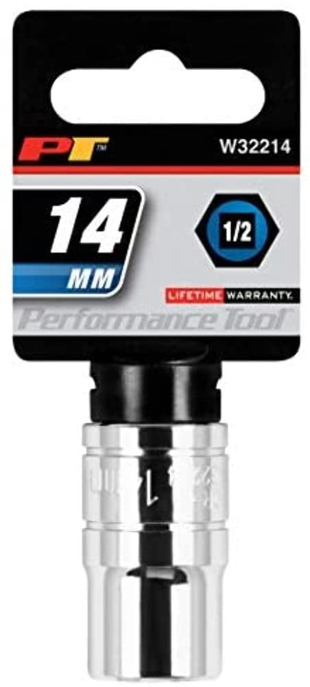 W32214 Performance Tool 1/2 Drive 14mm 6Point Socket, 1 Pack