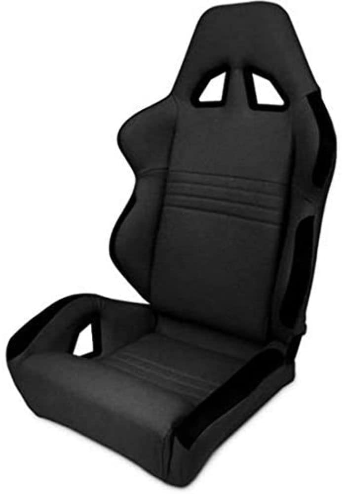 Black Vinyl Racing Rave Recliner Left Seat ProCar by Scat 80-1600-51L
