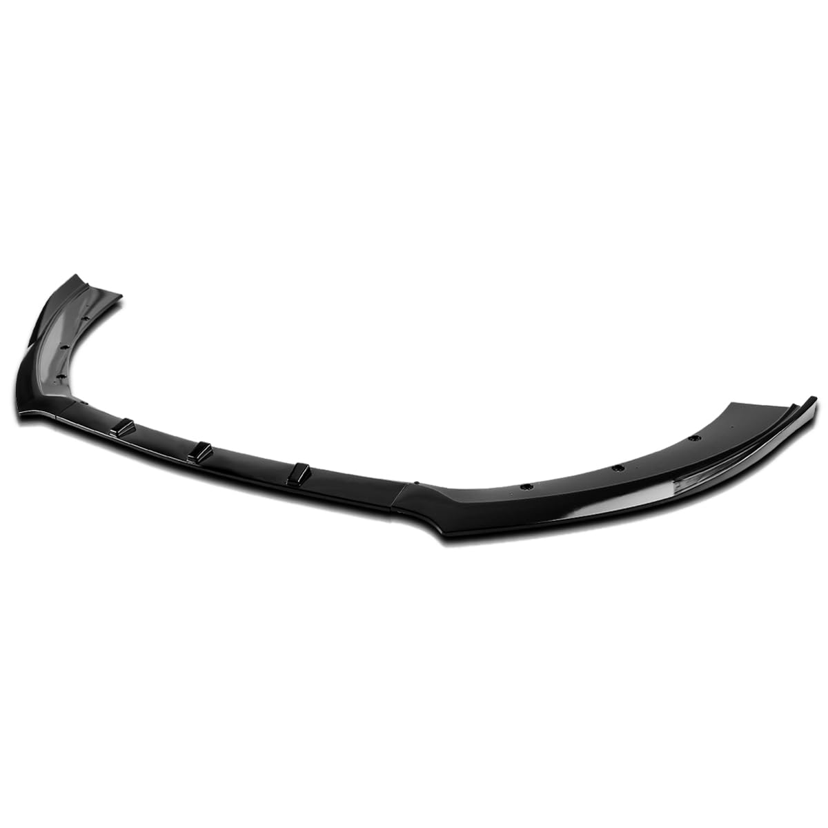 Front Bumper Lip Spoiler Splitter Spec-D Tuning Glossy Black 3PC Compatible with 2015-2020 Ford Mustang