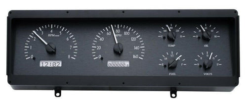 Dakota Digital VHX Analog Dash System 78 - 88 Oldsmobile Cutlass Black Alloy White VHX-78O-CUT-K-W