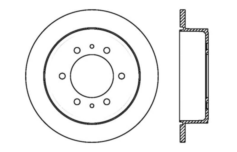 Rear Right StopTech 128.69002R Sport Cross Drilled Brake Rotor