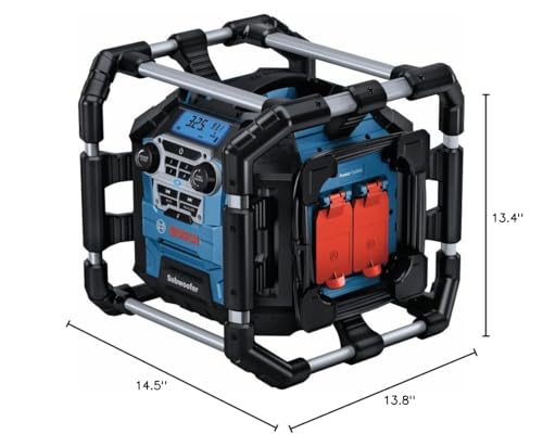 Jobsite Radio BOSCH GPB18V-5CN with Bluetooth® 5.0 and Power Station 18V