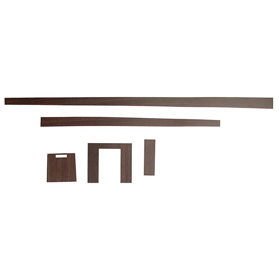 C5ZZ-6504567-MT Scott Drake Console Woodgrain Insert Set Manual Transmission