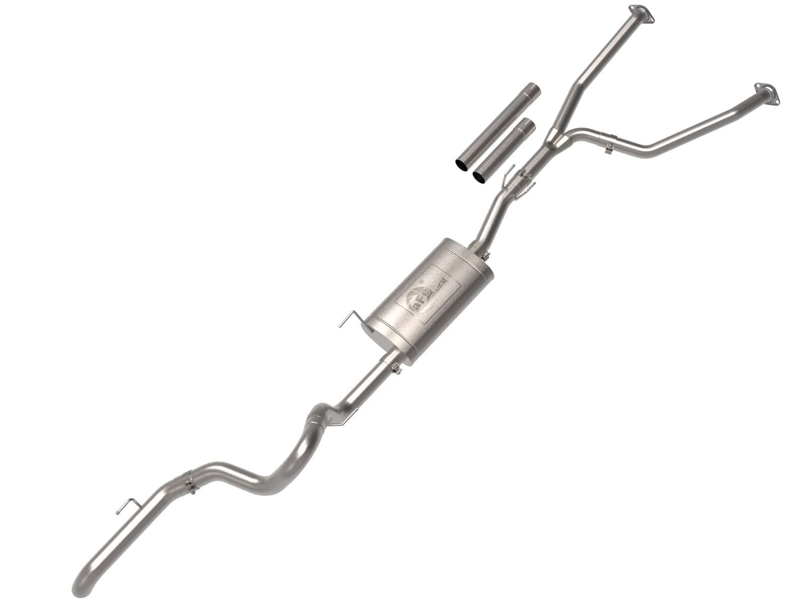 aFe Power 2-1/2 IN to 3 IN Apollo GT Series 409 Stainless Steel Cat-Back Hi-Tuck Exhaust System Fit Toyota Tundra 2022 V6-3.5L (tt) 49-46062