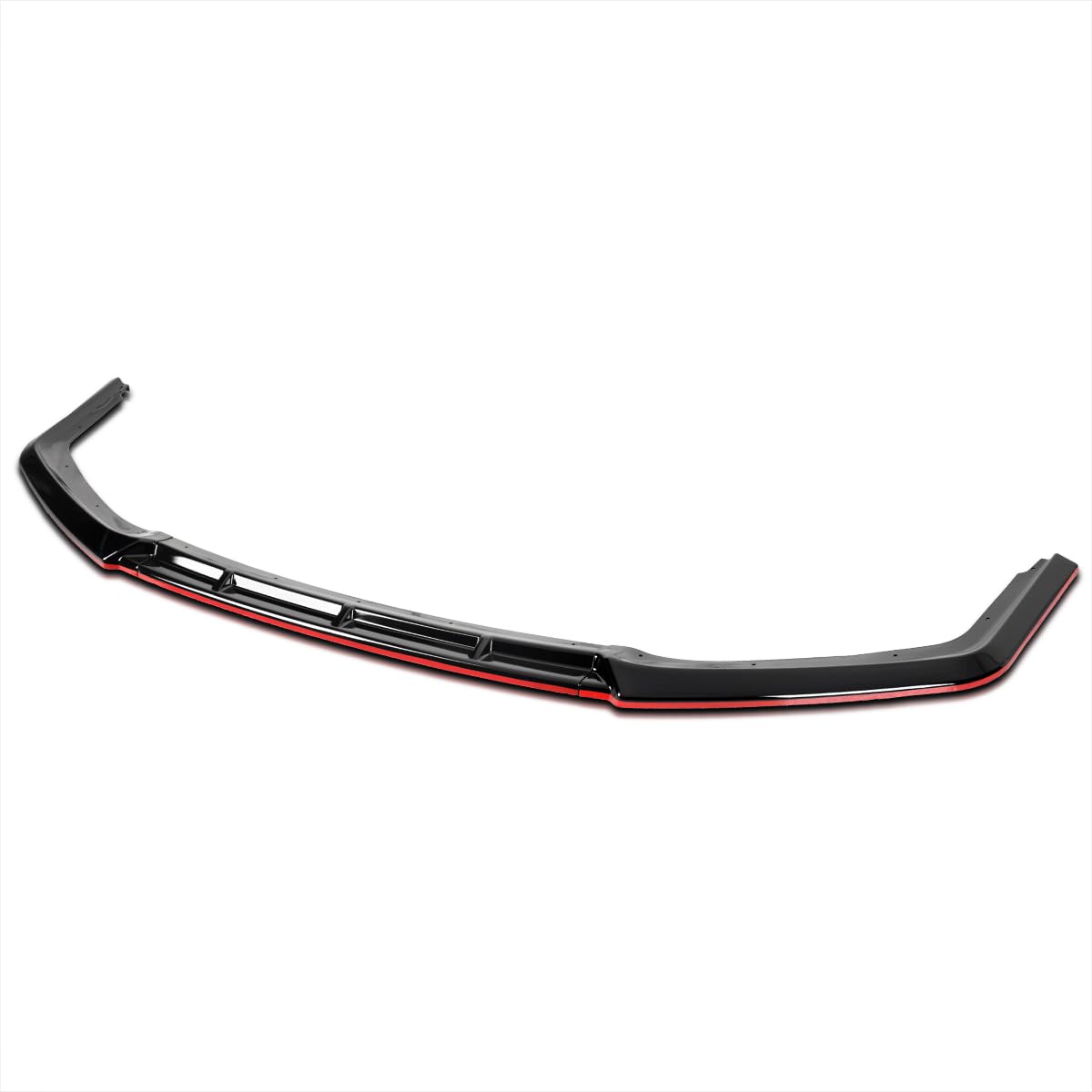 Glossy Black Red Trim Spec-D Tuning Front Bumper Lip Spoiler Compatible with 2017-2021 Honda Civic Si Hatchback