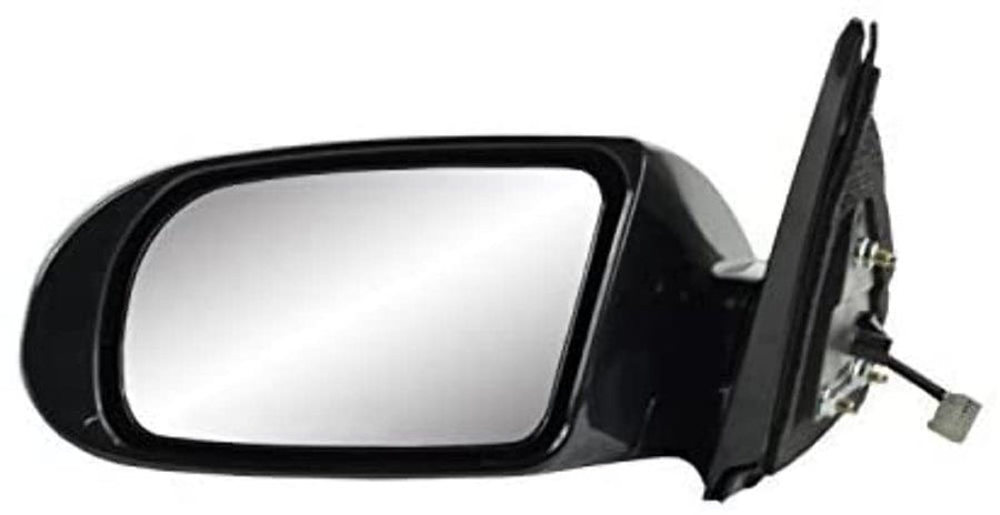 Mirror Driver Side for Nissan Maxima, Black w/PTM Cover, Foldaway, w/o Memory, w/o Premium pkg, w/o Limited Edition, Power