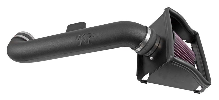 Cold Air Intake System K&N: High-Flow Air Filter, Increase Performance & Towing: Compatible with 2015-2020 Ford: F150, 63-2591