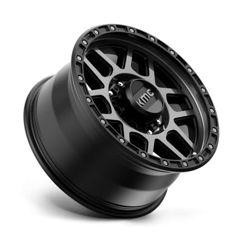 Satin Black KMC MESA with Gray Tint Wheel (0 x 0. inches /8 x 165 mm, 18 mm Offset)
