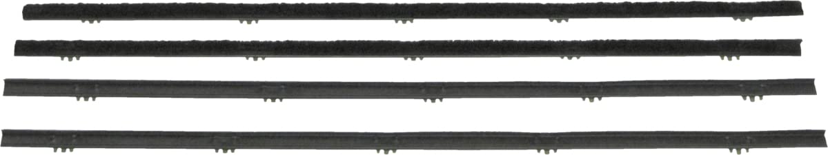 Door Glass Brothers Trucks Windowfelt-4 Pieces B3025-67 - w/Chrome - Left/Right