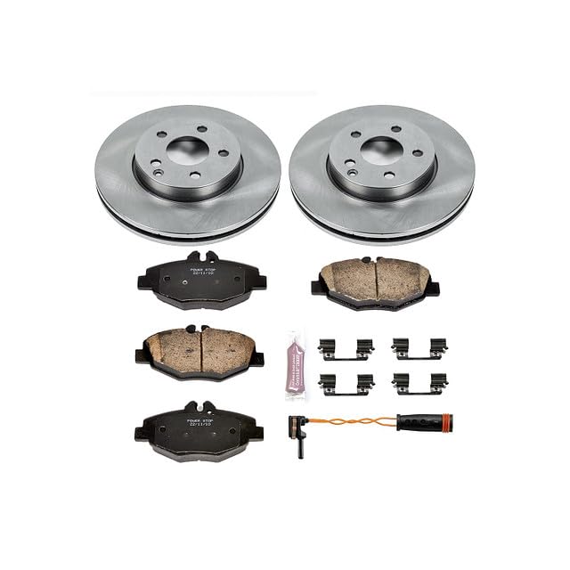 Power Stop Autospecialty KOE5326 Front Replacement Brake Kit-OE Brake Rotors & Ceramic Brake Pads For Mercedes-Benz E320 2006 [Model Specific]
