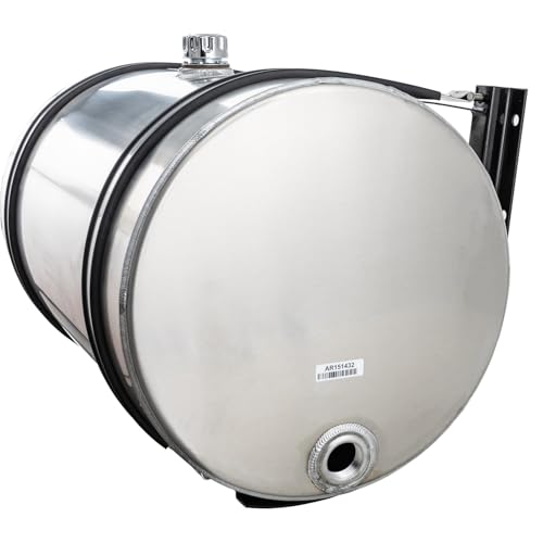 Buyers Products Side Mount SMC70A Cylindrical Aluminum Reservoir, 70 Gallons, 2 In. NPT Return Ports, Mounting Hardware, Straps & Filler Breather Unit Included